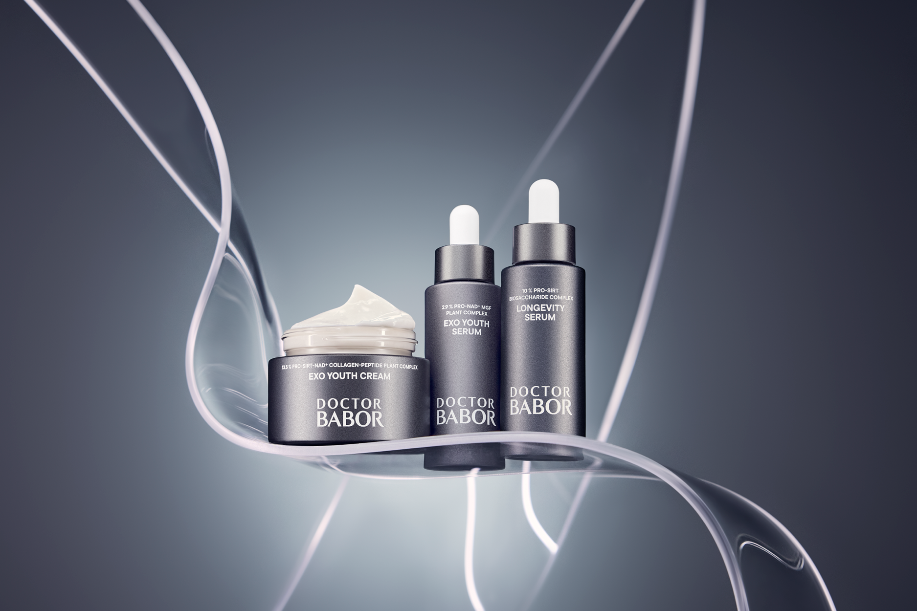 DOCTOR BABOR Exo Youth Cream, Exo Youth Serum und Longevity Serum